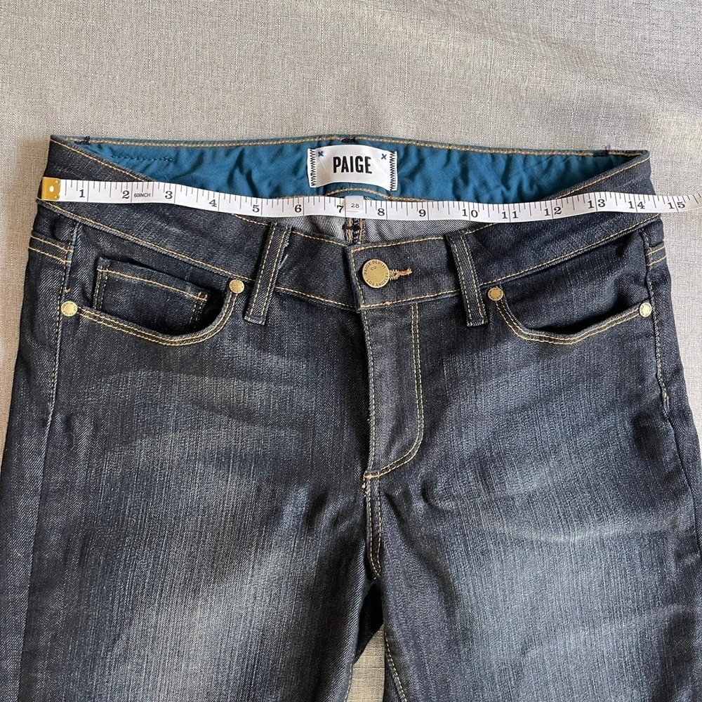 PAIGE Skyline Bootcut Jeans Flare Stretch Dark Wash Denim Women Size 28 MSRP$199 - Picture 10 of 15